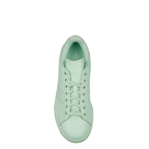 Adidas Stan Smith W Frog Green Leather Trainers - Picture 4 of 8